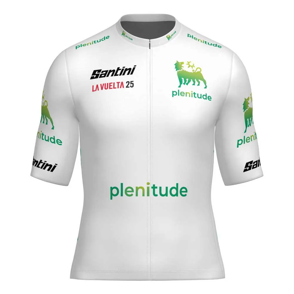 Santini La Vuelta Young Leader Korta ärmar Cykeltröja Santini La Vuelta Young Leader Korta ärmar Cykeltröja