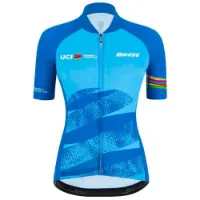Santini Leader Uci World Tour Korta ärmar Cykeltröja Santini Leader Uci World Tour Korta ärmar Cykeltröja