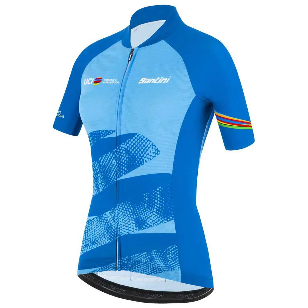 Santini Leader Uci World Tour Korta ärmar Cykeltröja