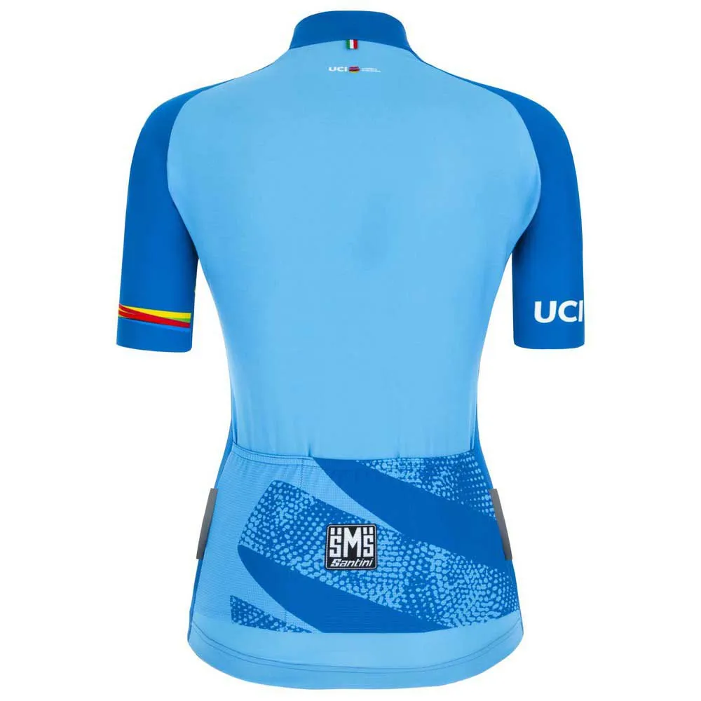 Santini Leader Uci World Tour Korta ärmar Cykeltröja