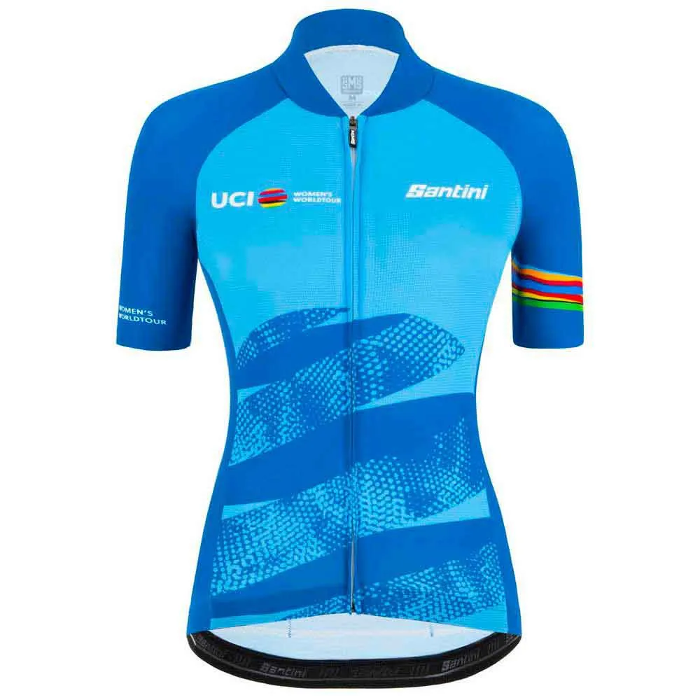 Santini Leader Uci World Tour Korta ärmar Cykeltröja
