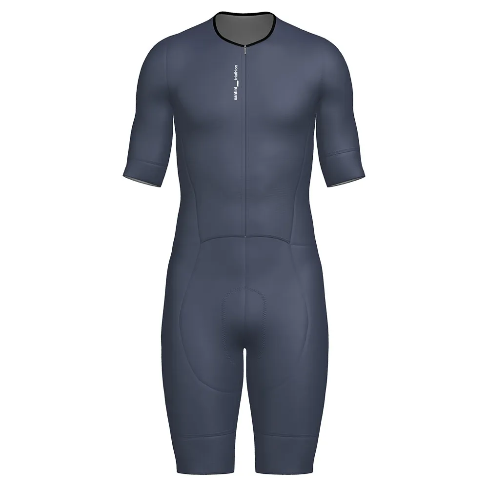 Santini Leaf Kortärmad Triathlondräkt male