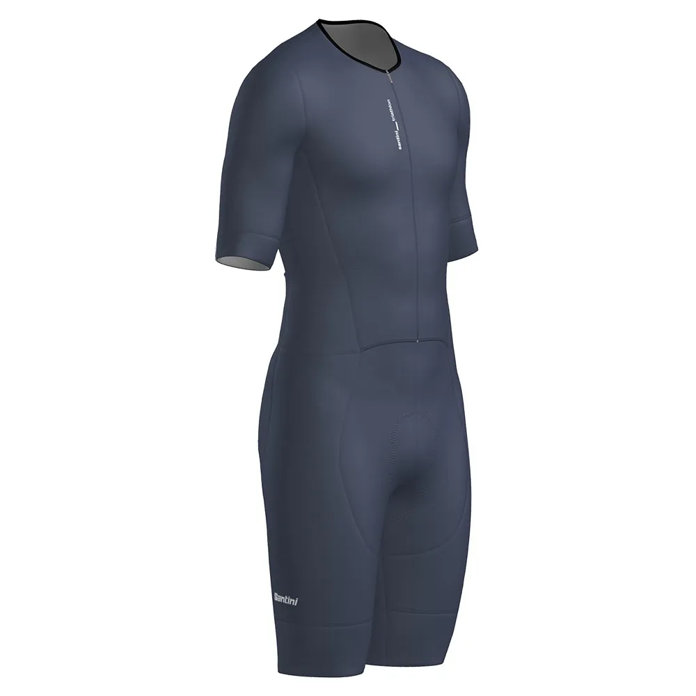 Santini Leaf Kortärmad Triathlondräkt male
