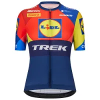 Santini Lidl-trek 2025 Korta ärmar Cykeltröja Santini Lidl-trek 2025 Korta ärmar Cykeltröja