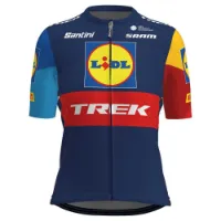 Santini Lidl Trek Korta ärmar Cykeltröja