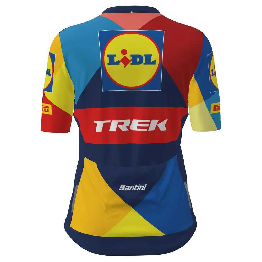 Santini Lidl Trek Korta ärmar Cykeltröja