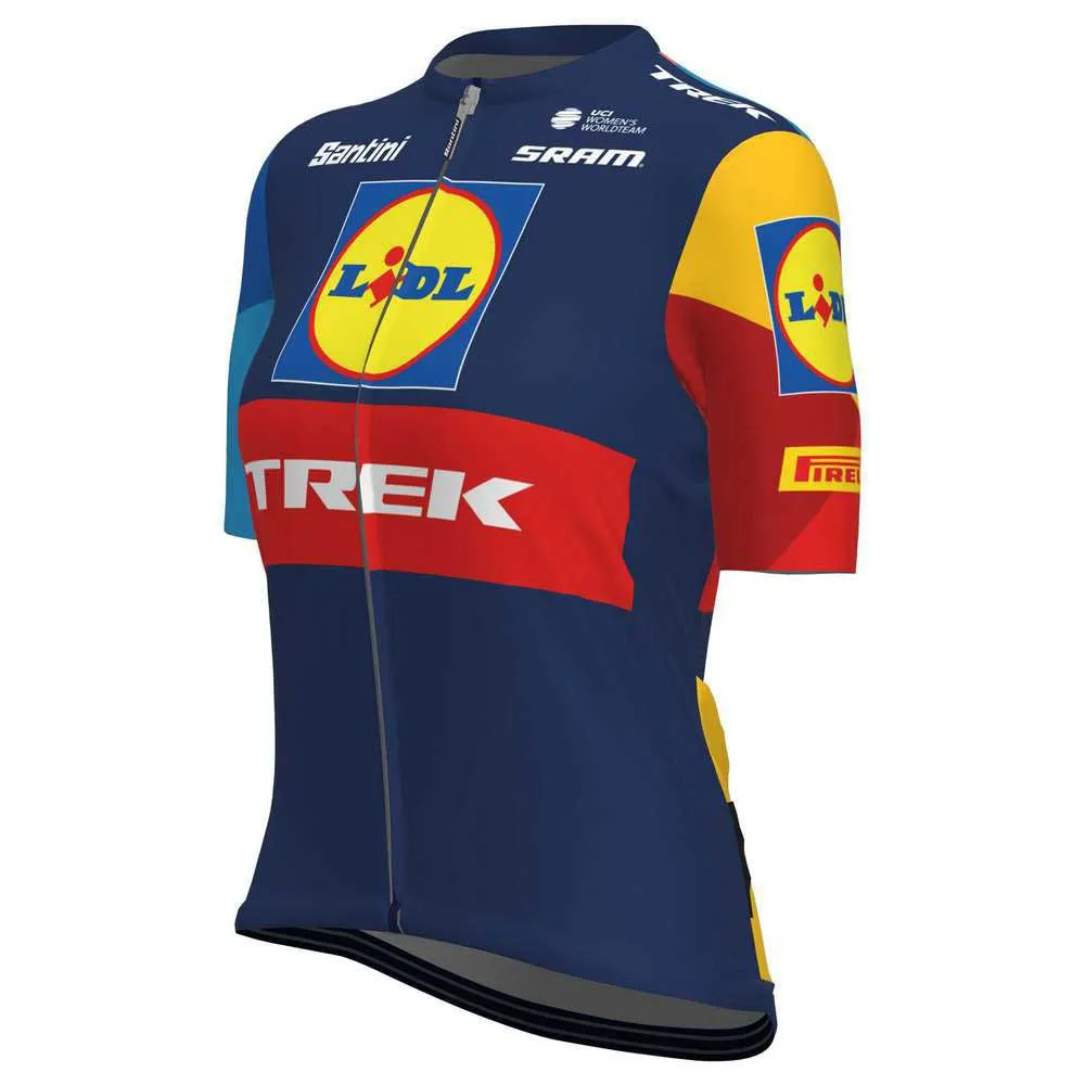Santini Lidl Trek Korta ärmar Cykeltröja