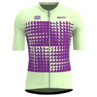 Santini Liege Bastogne Korta ärmar Cykeltröja