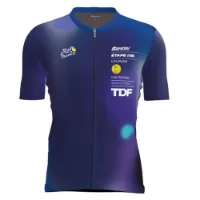 Santini Lourdes Tour De Fance Official Korta ärmar Cykeltröja Santini Lourdes Tour De Fance Official Korta ärmar Cykeltröja
