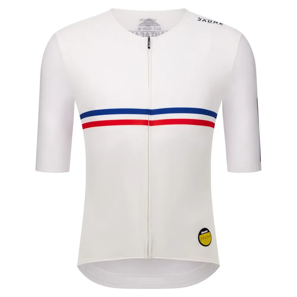 Santini Maillot Jaune Hautacam 2025 Korta ärmar Cykeltröja Santini Maillot Jaune Hautacam 2025 Korta ärmar Cykeltröja
