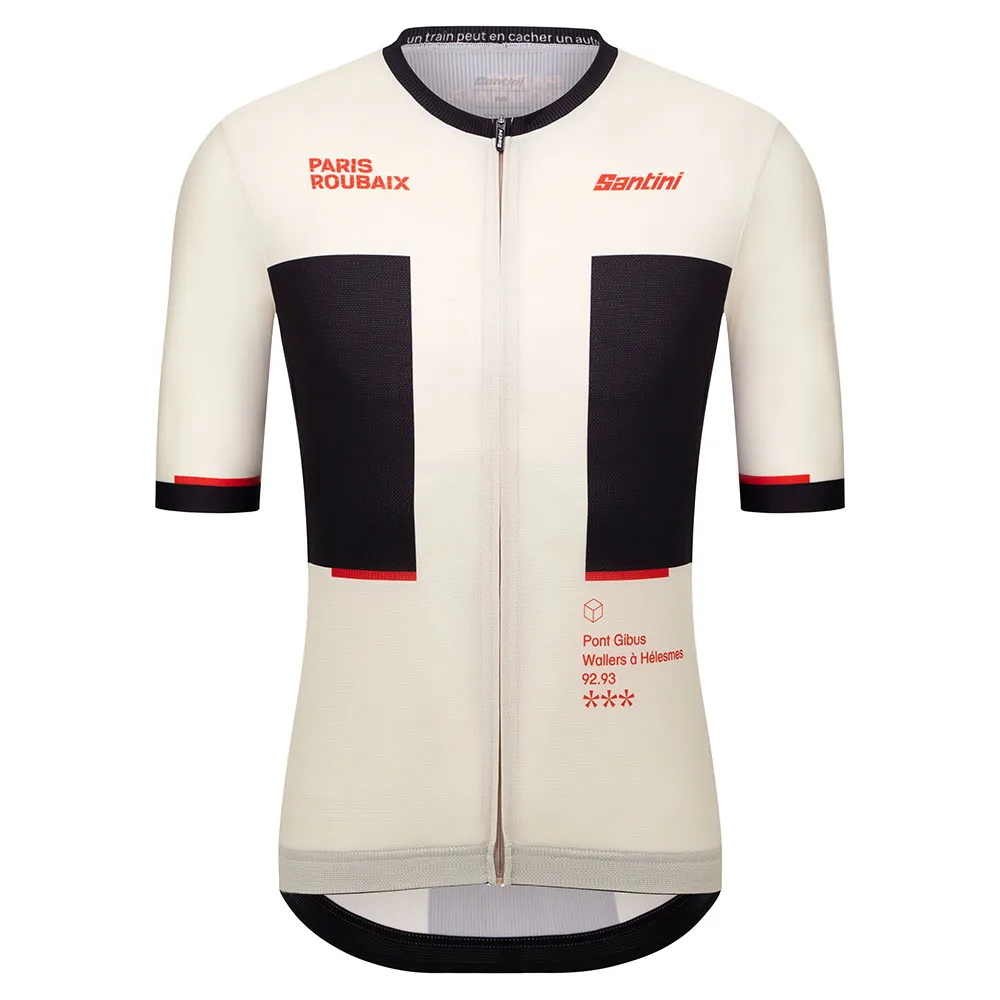 Santini Paris-roubaix 2025 Korta ärmar Cykeltröja Santini Paris-roubaix 2025 Korta ärmar Cykeltröja