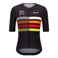 Santini Pirelli Tape Korta ärmar Cykeltröja