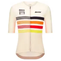 Santini Pirelli Tape Korta ärmar Cykeltröja