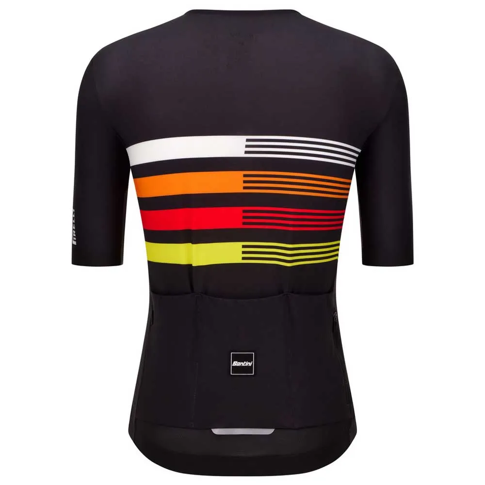 Santini Pirelli Tape Korta ärmar Cykeltröja Santini Pirelli Tape Korta ärmar Cykeltröja