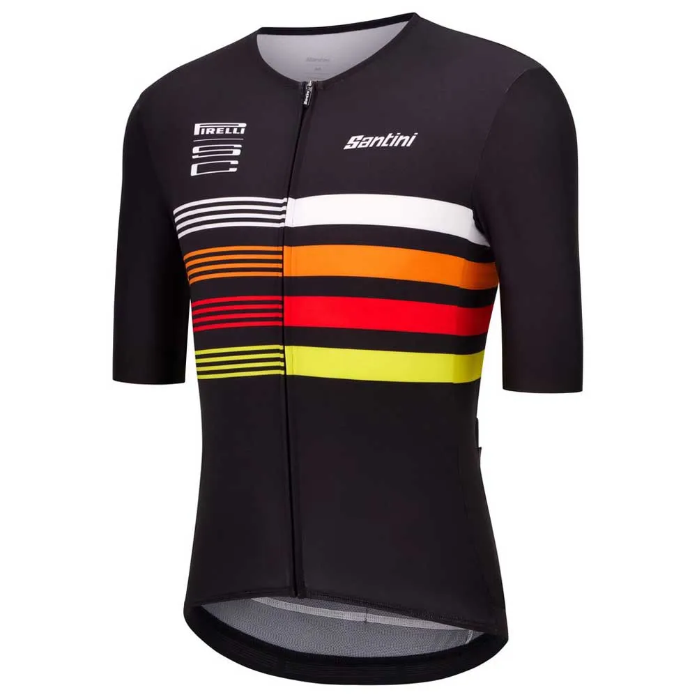 Santini Pirelli Tape Korta ärmar Cykeltröja Santini Pirelli Tape Korta ärmar Cykeltröja