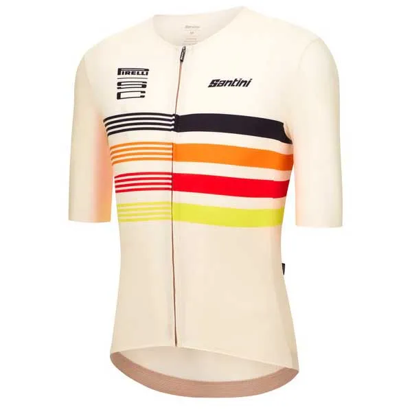 Santini Pirelli Tape Korta ärmar Cykeltröja Santini Pirelli Tape Korta ärmar Cykeltröja