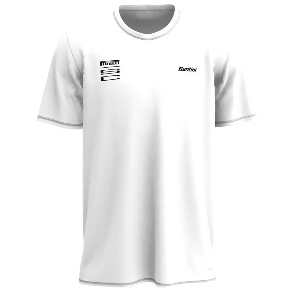 Santini Pirelli Wheel T-shirt Med Korta ärmar Santini Pirelli Wheel T-shirt Med Korta ärmar