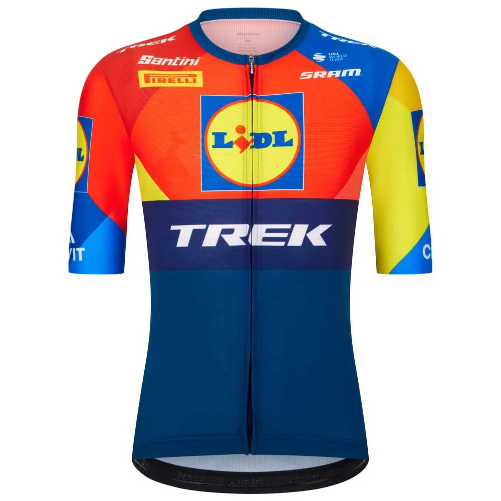 Santini Replica Lidl-trek 2025 Korta ärmar Cykeltröja Santini Replica Lidl-trek 2025 Korta ärmar Cykeltröja