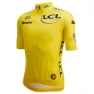 Santini Replica Tour De France Overall Leader Korta ärmar Cykeltröja
