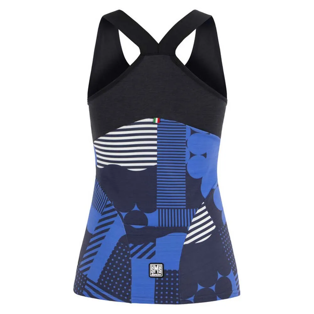 Santini Scia Optic Ärmlös Cykeltröja, Blue, XS