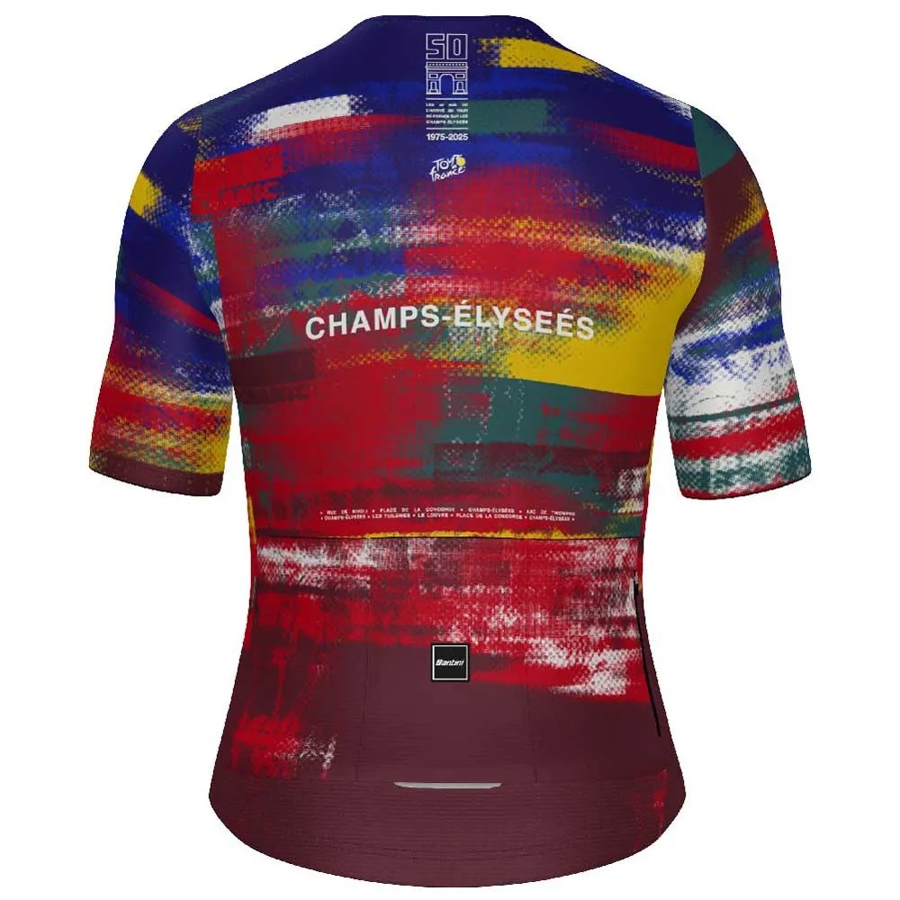 Santini TDF Arrivee Cycling Jersey Santini TDF Arrivee Cycling Jersey