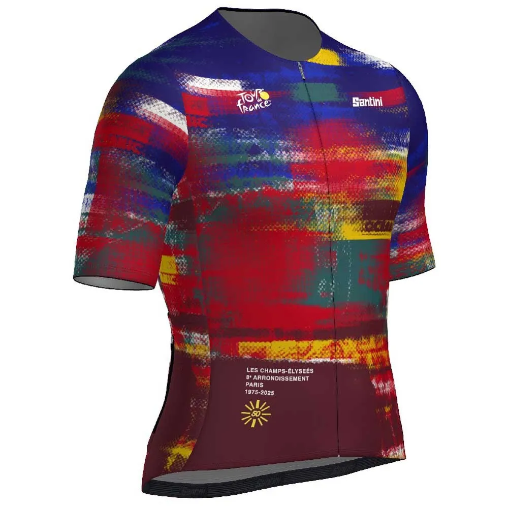 Santini TDF Arrivee Cycling Jersey Santini TDF Arrivee Cycling Jersey