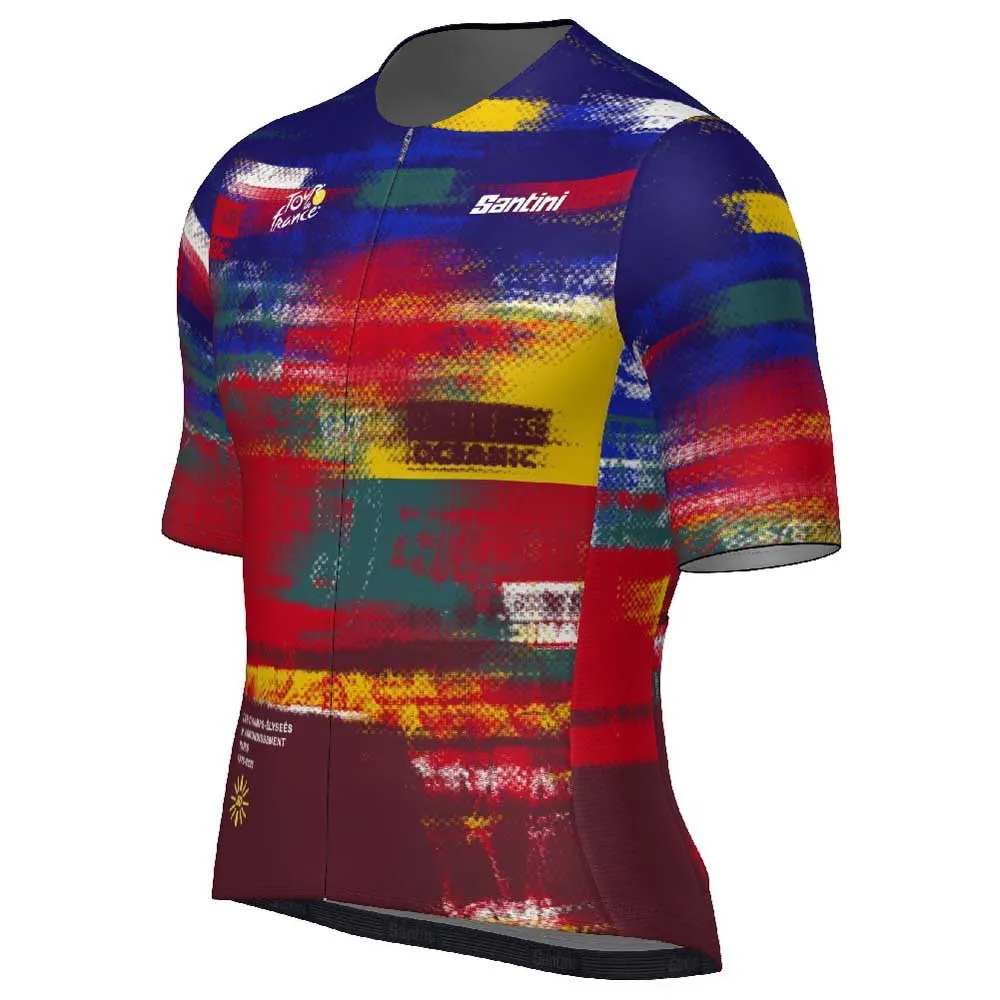Santini TDF Arrivee Cycling Jersey Santini TDF Arrivee Cycling Jersey