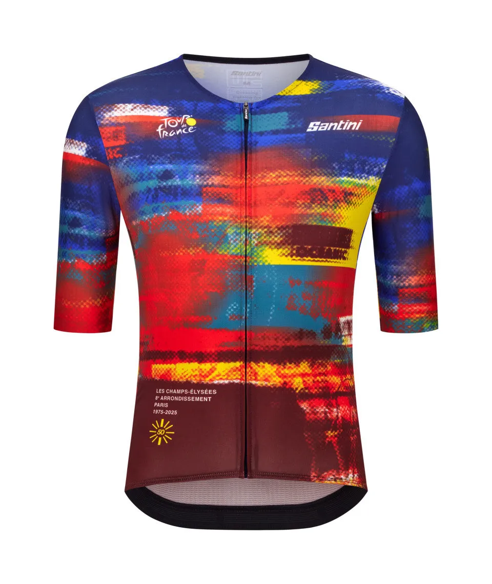 Santini TDF Arrivee Cycling Jersey Santini TDF Arrivee Cycling Jersey
