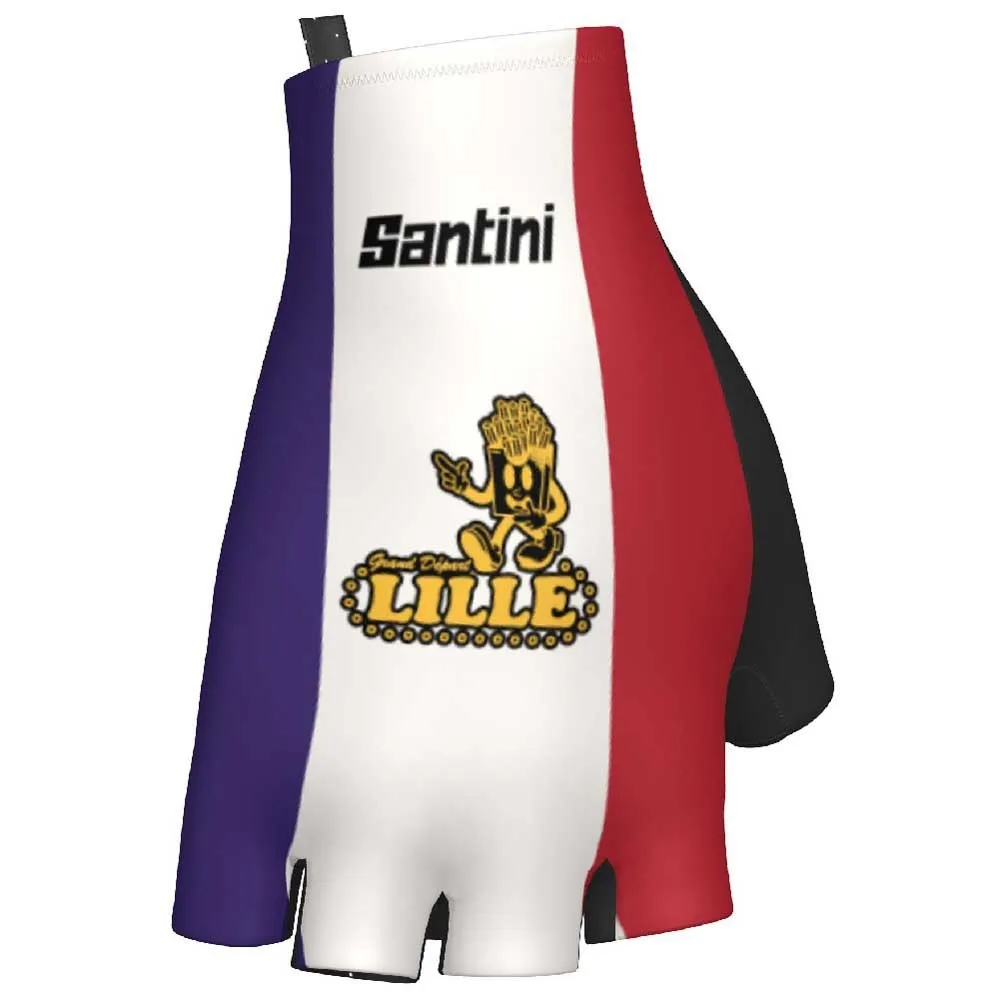 Santini Tdf Grand Depart Lille 2025 Korta Handskar Santini Tdf Grand Depart Lille 2025 Korta Handskar
