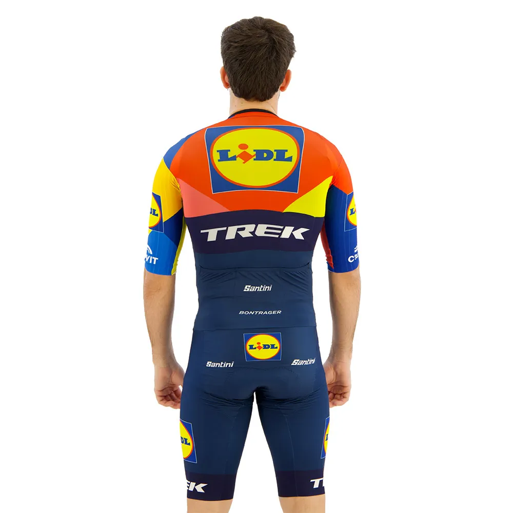 Santini Team Aero Lidl-trek 2025 Cykel Skinsuit