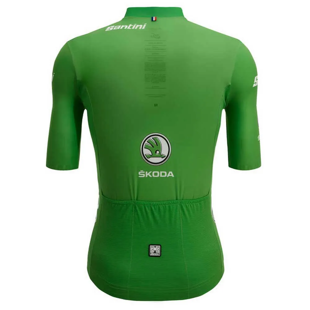 Santini Team Original Tour De France Best Sprinter Korta ärmar Cykeltröja, Green Santini Team Original Tour De France Best Sprinter Korta ärmar Cykeltröja, Green