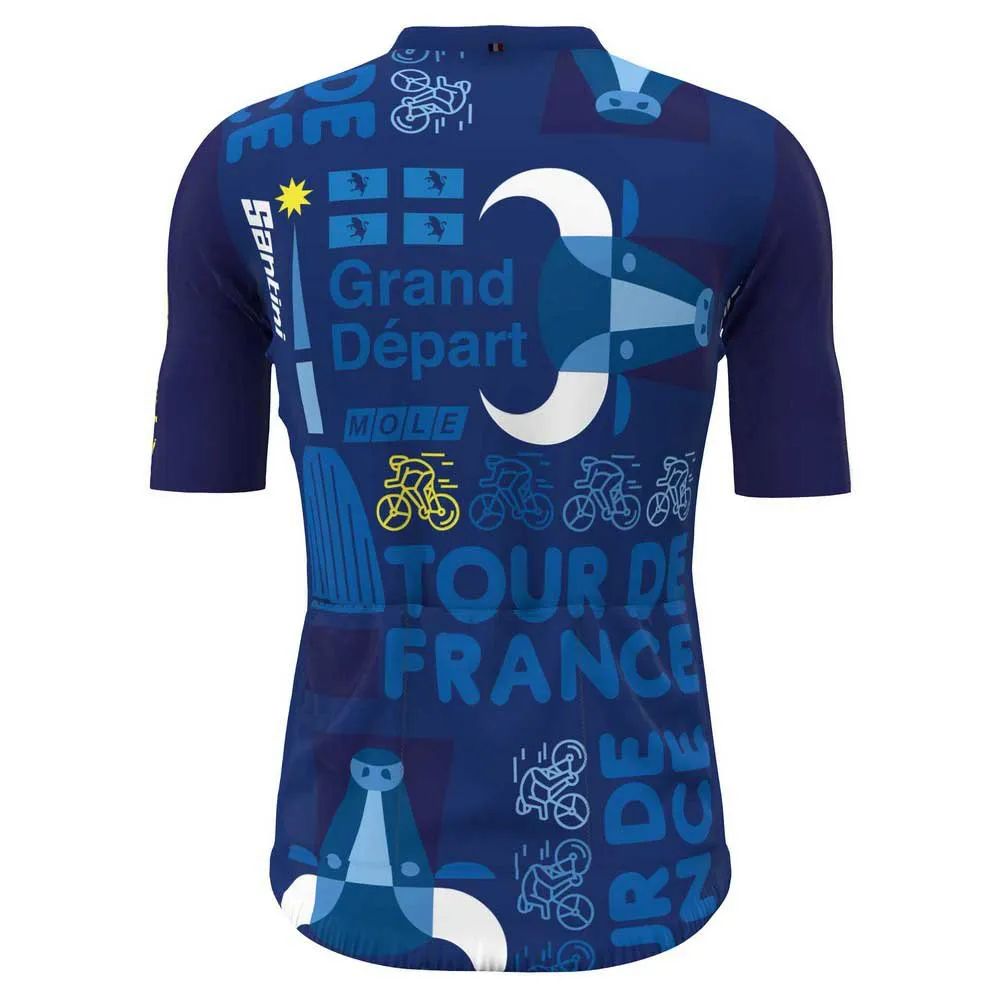 Santini Torino Tour De France Official Korta ärmar Cykeltröja