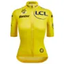 Santini Tour De France Avec Zwift Yellow 2025 Korta ärmar Cykeltröja