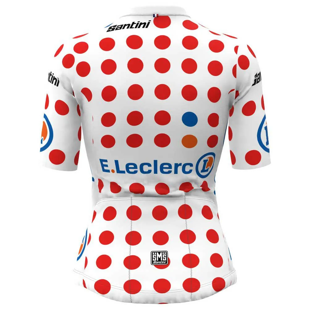 Santini Tour De France Femme Zwift Gpm Leader Korta ärmar Cykeltröja, Pois Santini Tour De France Femme Zwift Gpm Leader Korta ärmar Cykeltröja, Pois