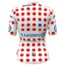 Santini Tour De France Femme Zwift Gpm Leader Korta ärmar Cykeltröja, Pois
