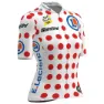 Santini Tour De France Femme Zwift Gpm Leader Korta ärmar Cykeltröja, Pois