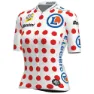 Santini Tour De France Femme Zwift Gpm Leader Korta ärmar Cykeltröja, Pois