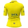 Santini Tour De France Femme Zwift Overall Leader Korta ärmar Cykeltröja