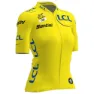 Santini Tour De France Femme Zwift Overall Leader Korta ärmar Cykeltröja