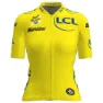 Santini Tour De France Femme Zwift Overall Leader Korta ärmar Cykeltröja