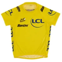 Santini Tour De France Gpm Leader Jr Korta ärmar Cykeltröja Santini Tour De France Gpm Leader Jr Korta ärmar Cykeltröja