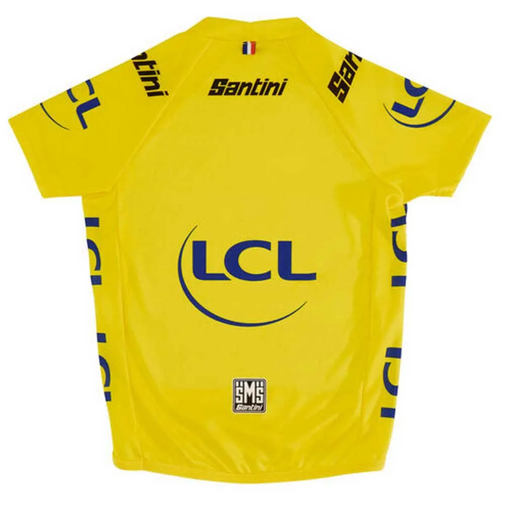 Santini Tour De France Gpm Leader Jr Korta ärmar Cykeltröja, Yellow