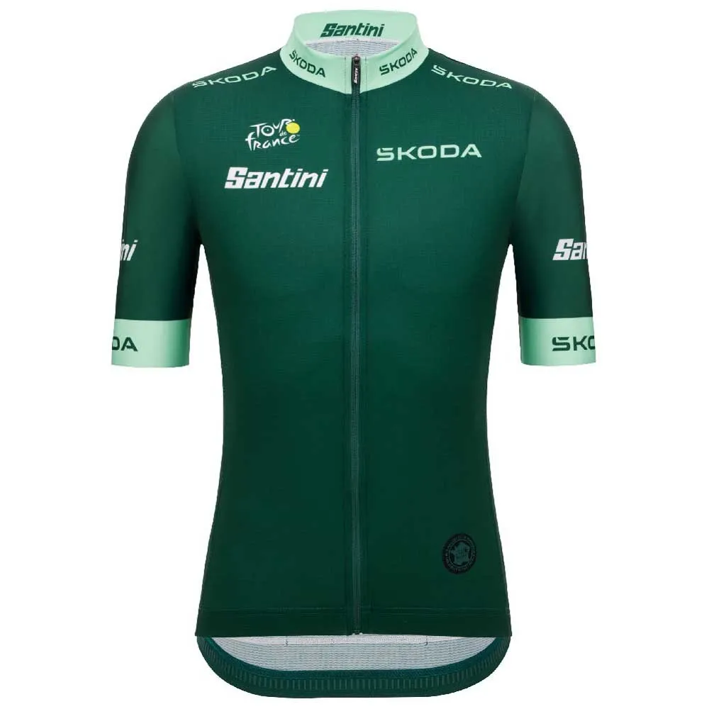 Santini Tour De France Green 2025 Korta ärmar Cykeltröja Santini Tour De France Green 2025 Korta ärmar Cykeltröja