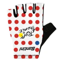 Santini Tour De France Official Gpm Leader Korta Handskar