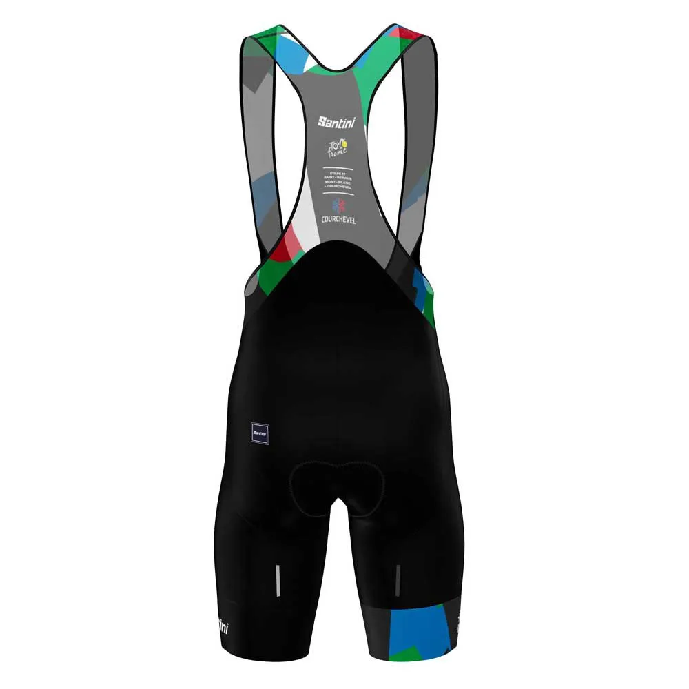Santini Tour De France Official Mont Blanc-courchevel Cykelbyxor, Black