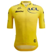 Santini Tour De France Official Yellow 2025 Korta ärmar Cykeltröja