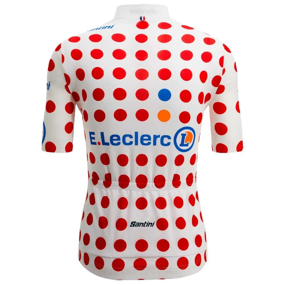 Santini Tour De France Polka Dot 2025 Korta ärmar Cykeltröja Santini Tour De France Polka Dot 2025 Korta ärmar Cykeltröja