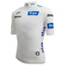 Santini Tour De France White 2025 Korta ärmar Cykeltröja