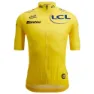 Santini Tour De France Yellow 2025 Korta ärmar Cykeltröja