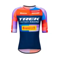 Santini Trek Factory Racing 2025 Korta ärmar Cykeltröja Santini Trek Factory Racing 2025 Korta ärmar Cykeltröja